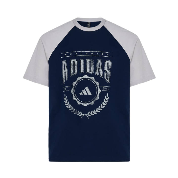 Adidas Adidas T Shirts Unisex College Navy Crew Neck