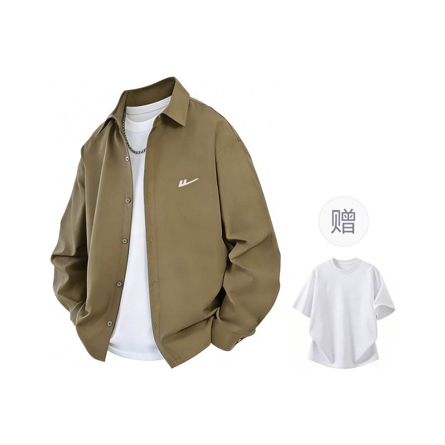 WARRIOR WARRIOR Shirts Unisex Lapel Moderate Workwear