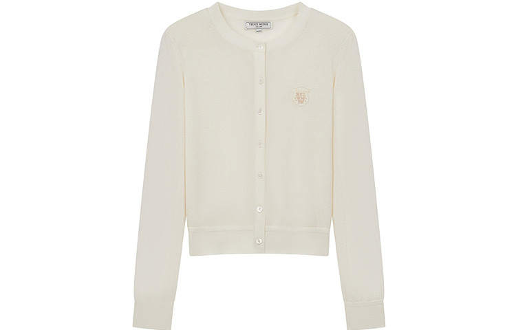 Teenie Weenie Knitwear Women's Crew Neck Moderate Cardigan