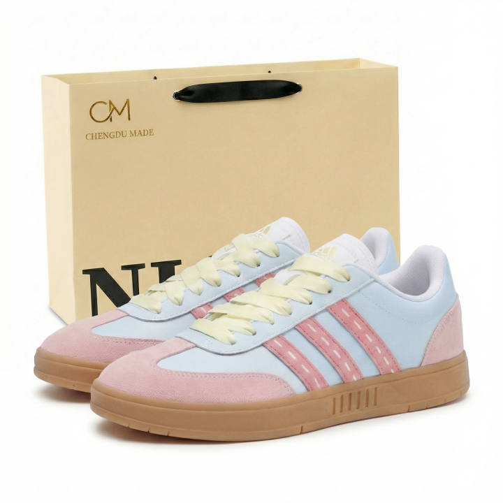 Adidas Adidas Gradas Spring Macaron Low top Skateboard Shoes Unisex Pink