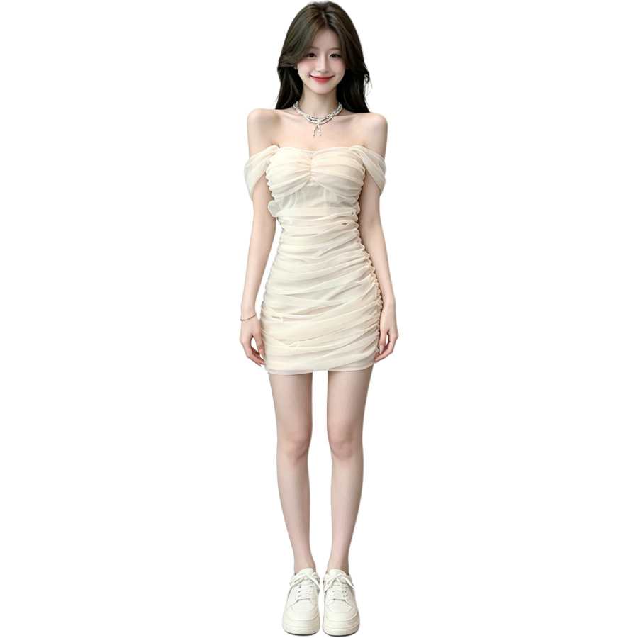 JBBCN Sleeveless Dresses Women's Boat Neck Moderate Short