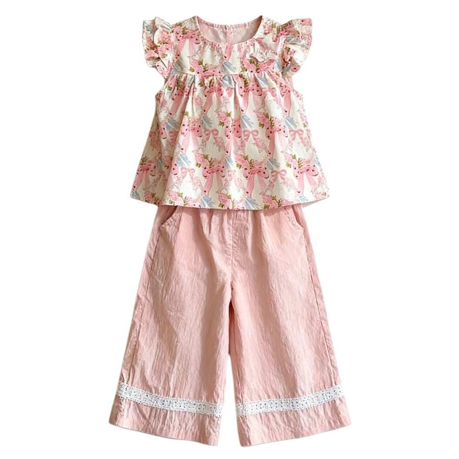 Lanza Casual Sportswear 2 Piece Set Pink Kids'