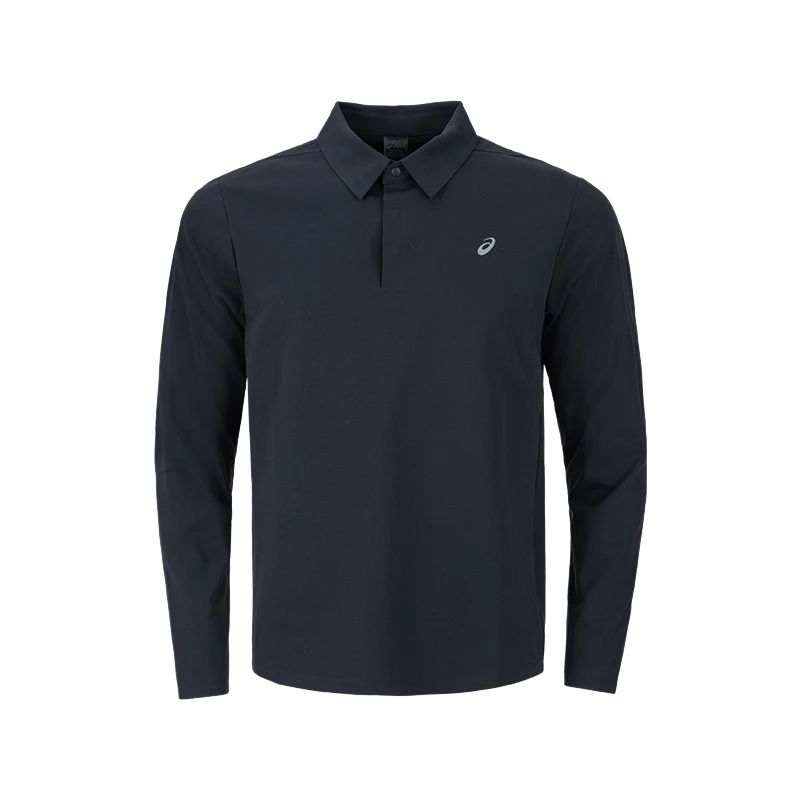 ASICS Polo Shirts Men's Black Polo Collar Moderate Other