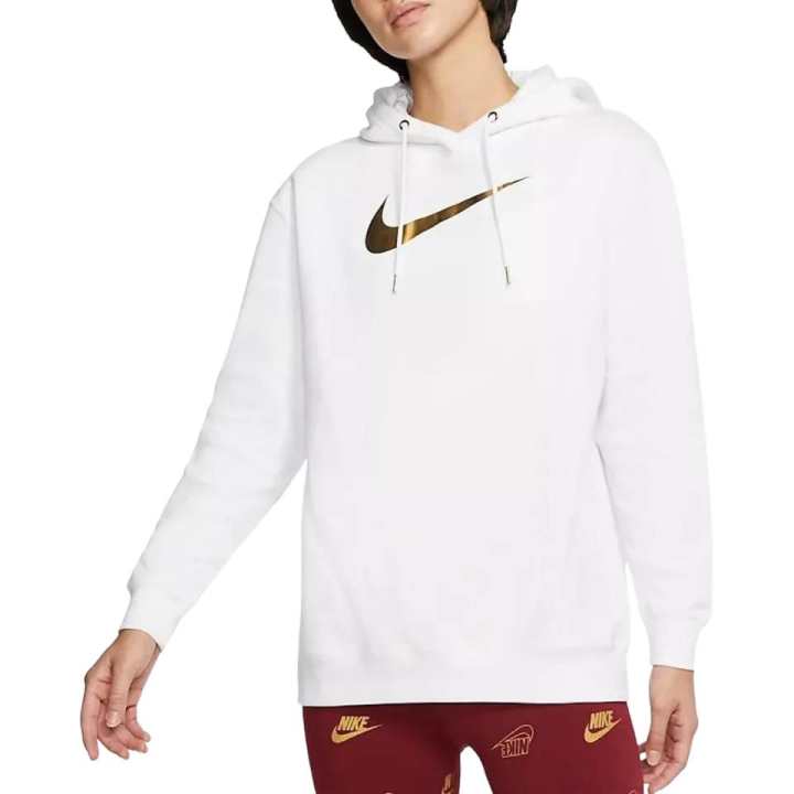 Nike Nike Sweatshirts Women's White Hooded Non Detachable Moderate