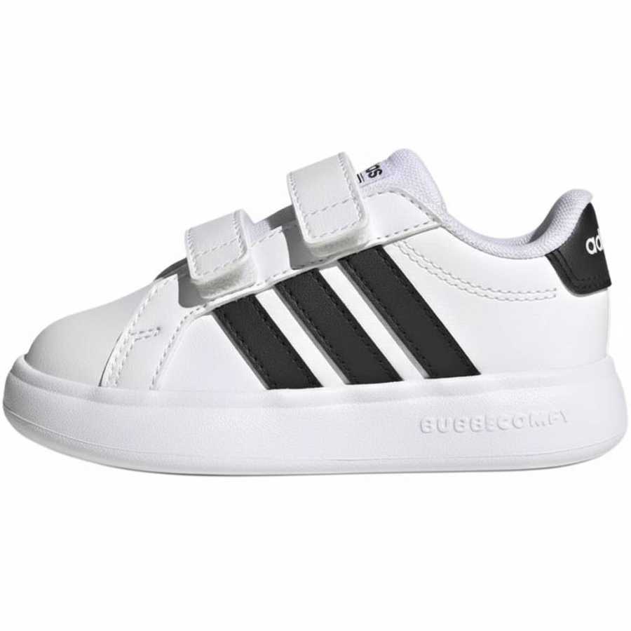 Adidas Adidas GRAND COURT 3.0 Low top Toddler Shoes Black White Infant And Toddler