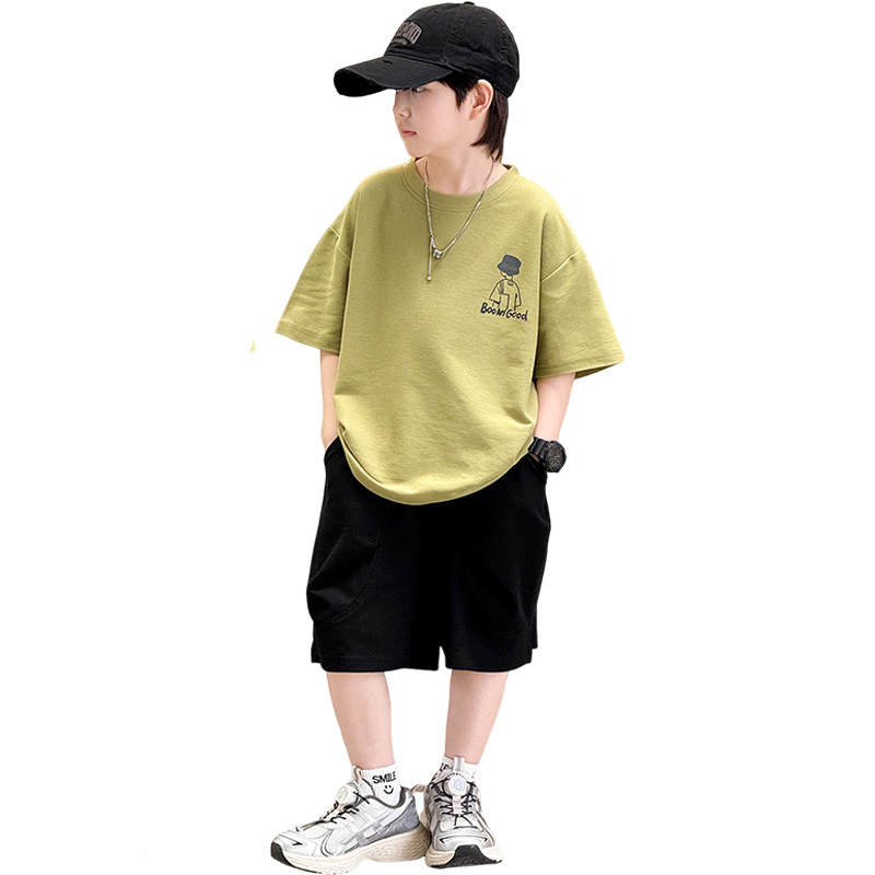 Lanza Boys' Summer Clothing Sets Summer Teenagers