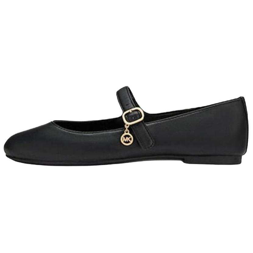 MICHAEL KORS Nellie Flat Mary Jane Shoes Women's Black
