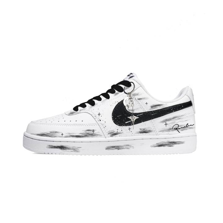 Nike Nike Court Vision 1 Wacker Cow Split Leather Slip Resistant, Abrasion Resistant, Height Increasing Low top