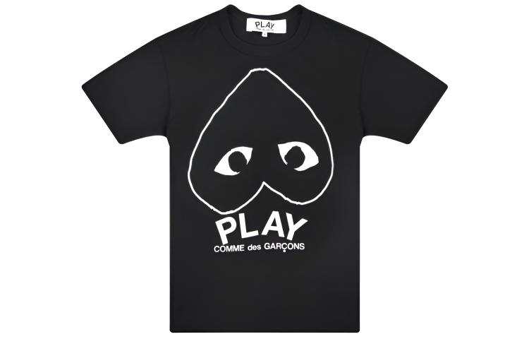 CDG Play Comme Des Garcons Play Inverted Outline Heart T shirt