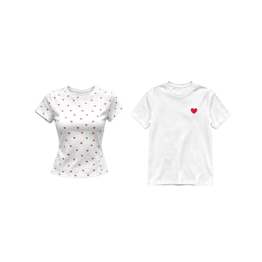 TUSHIFEI Couple Sets Women's Crew Neck Moderate