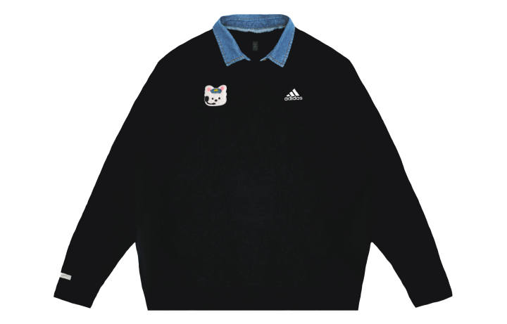 Adidas Adidas LABEL Long Sleeved Sweatshirt Unisex Black
