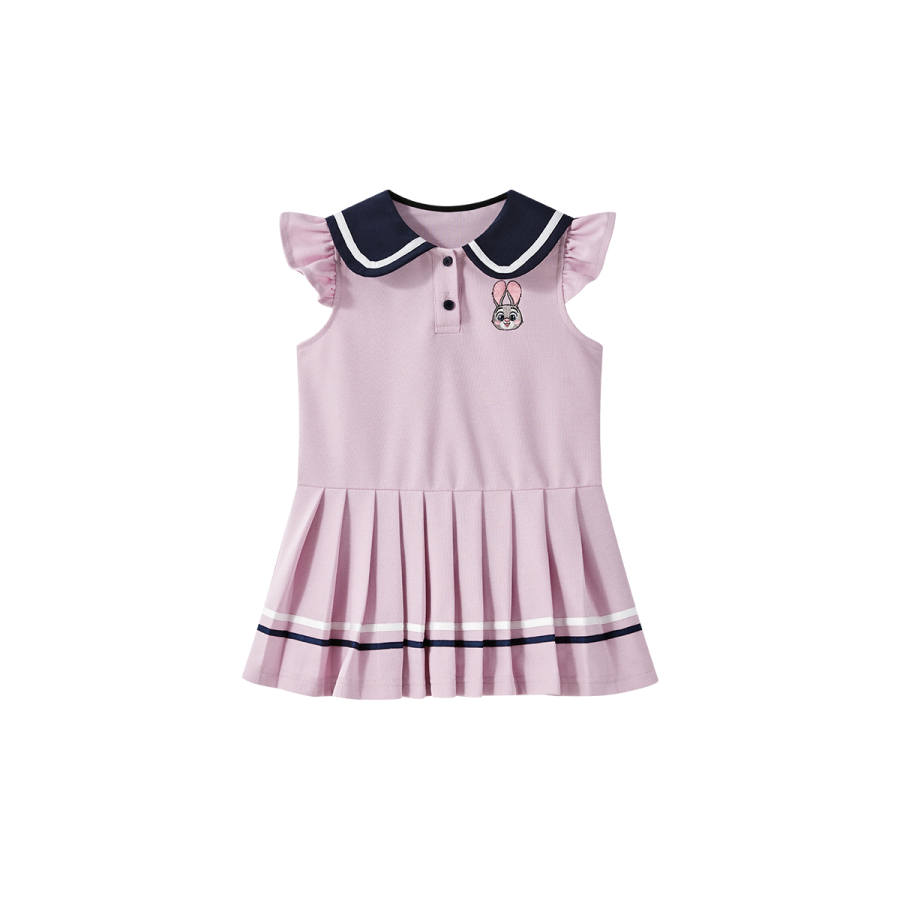 Disney Kids Dresses Lapel Moderate Mid Length