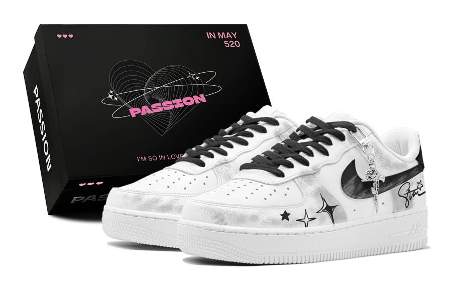 Nike Nike Air Force 1 Air Force 1, Preppy Style, Xingji Wander, Individual Fashion Low top Casual Skate Shoes Men's