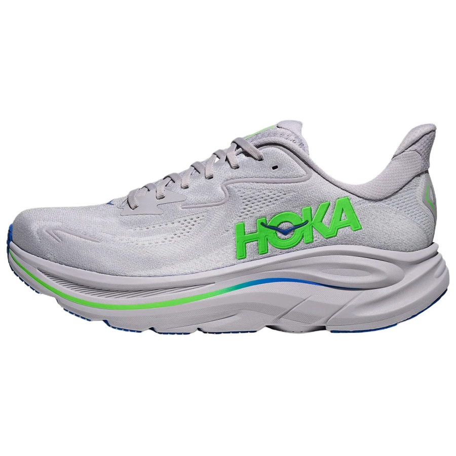 HOKA ONE ONE CLIFTON 10 Breathable Support Casual Running Shoes Men's Gray Wide Fit
