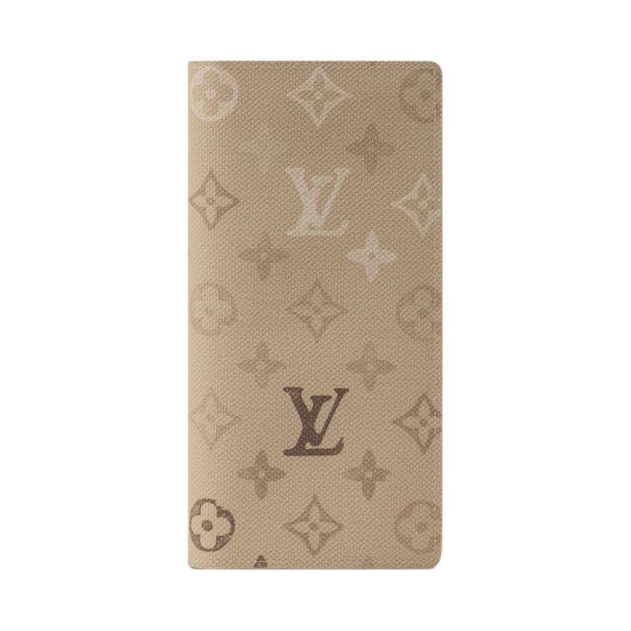 LOUIS VUITTON LOUIS VUITTON Brazza Monogram Surplus Coated Canvas Wallet Men's Sandy Beige
