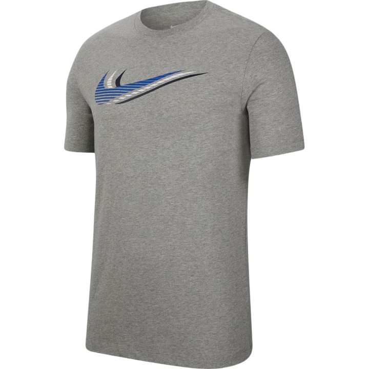 Nike Nike Swoosh T Shirts Men's Gray Crew Neck