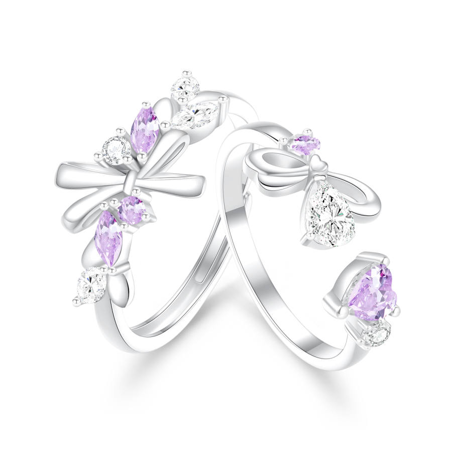 Barbie Swarovski Crystal Rings Unisex