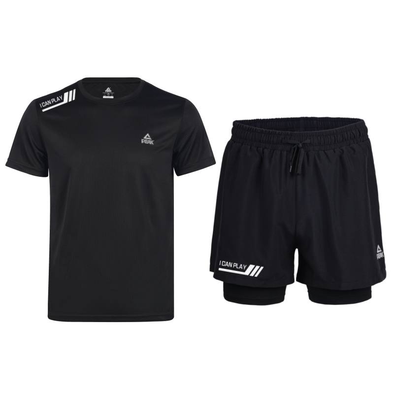 PEAK Casual Sportswear Unisex Two Piece Set Black/White
