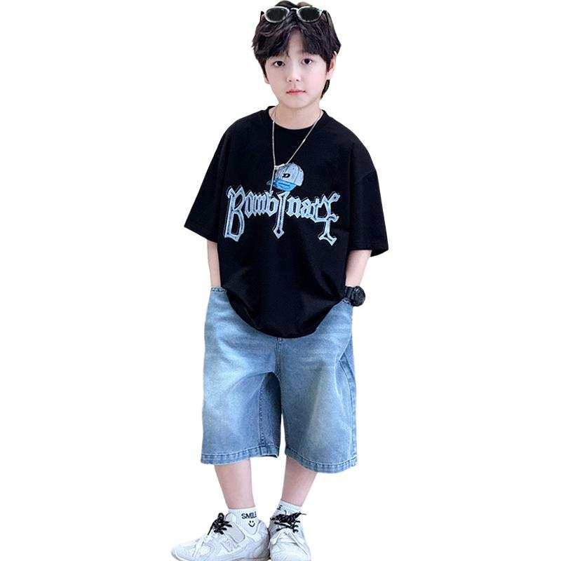Lanza Boys' Summer Clothing Sets Summer Teenagers
