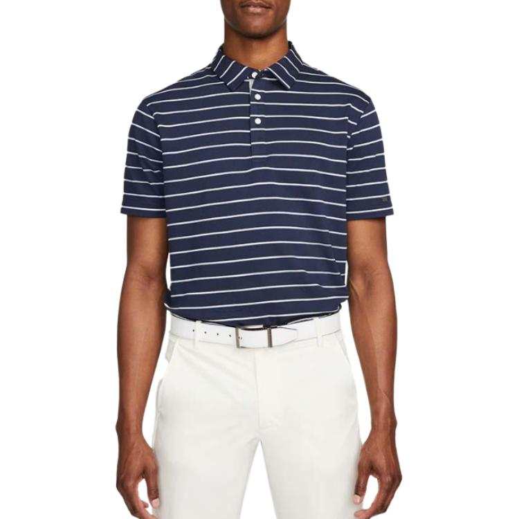 Nike Nike Dri Fit Polo Shirts Men's Marine Blue Polo Collar Moderate Other