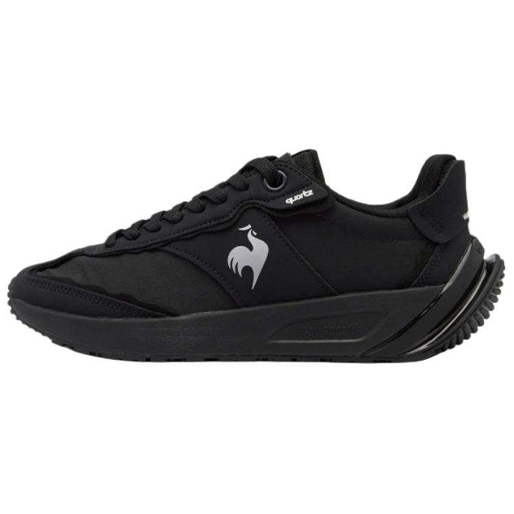 Le Coq Sportif QUARTZ Textile, Synthetic Leather Low top Casual Shoes Unisex Black