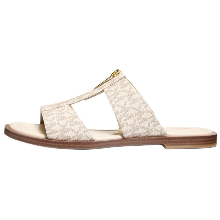 MICHAEL KORS Slide Slippers Women's Vanilla White