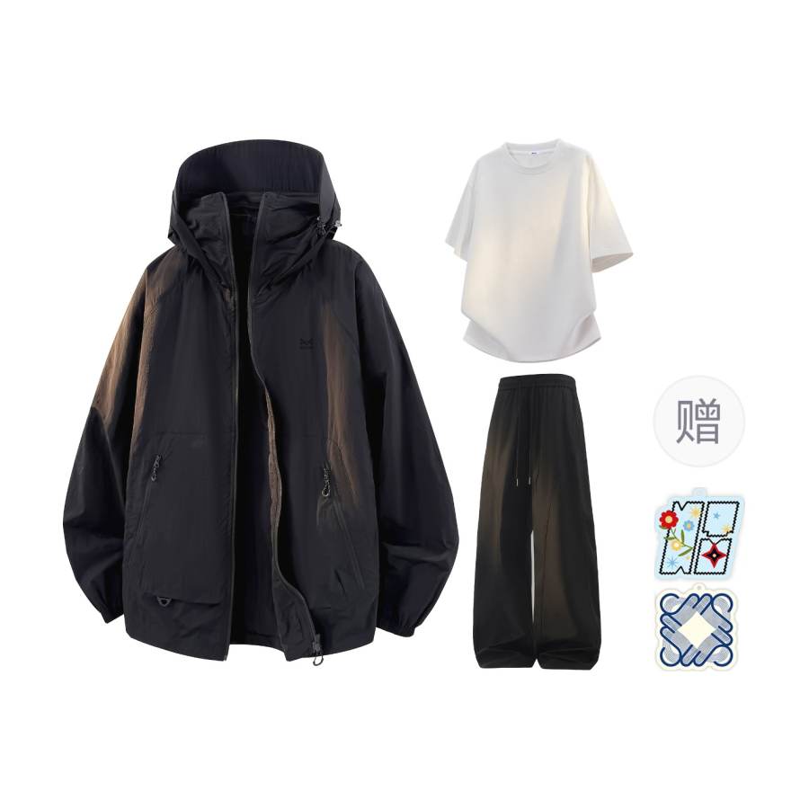 MIIOW Casual Sportswear Unisex Hooded Moderate