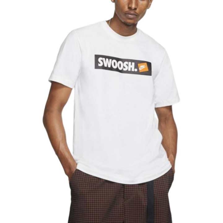 Nike Nike Swoosh T Shirts Men's White Crew Neck