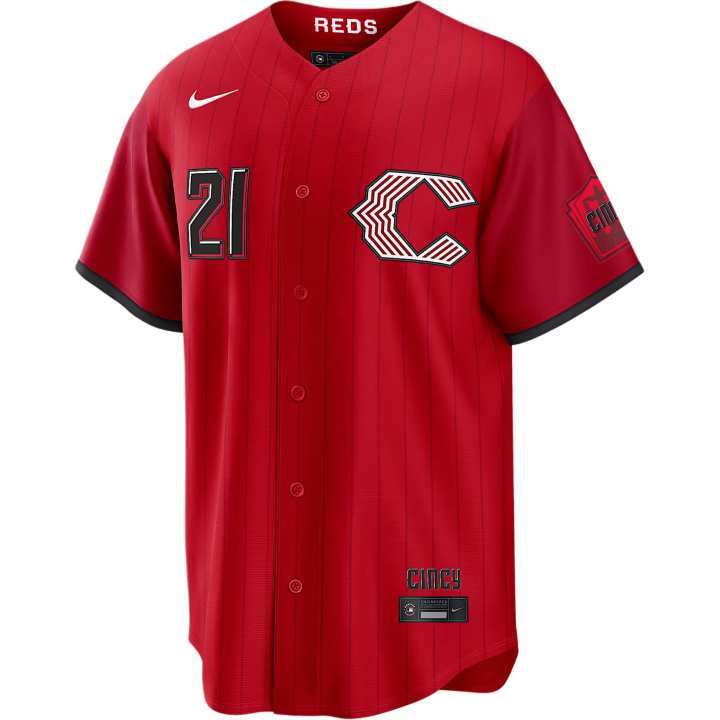 Nike Nike Hunter Greene Cincinnati s City Connect Men's Nike Mlb Stadium Jersey