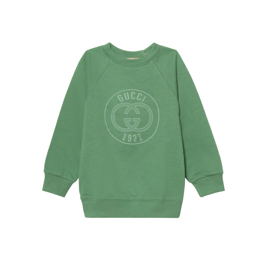 GUCCI Sweatshirt FW24 Green Infant And Toddler