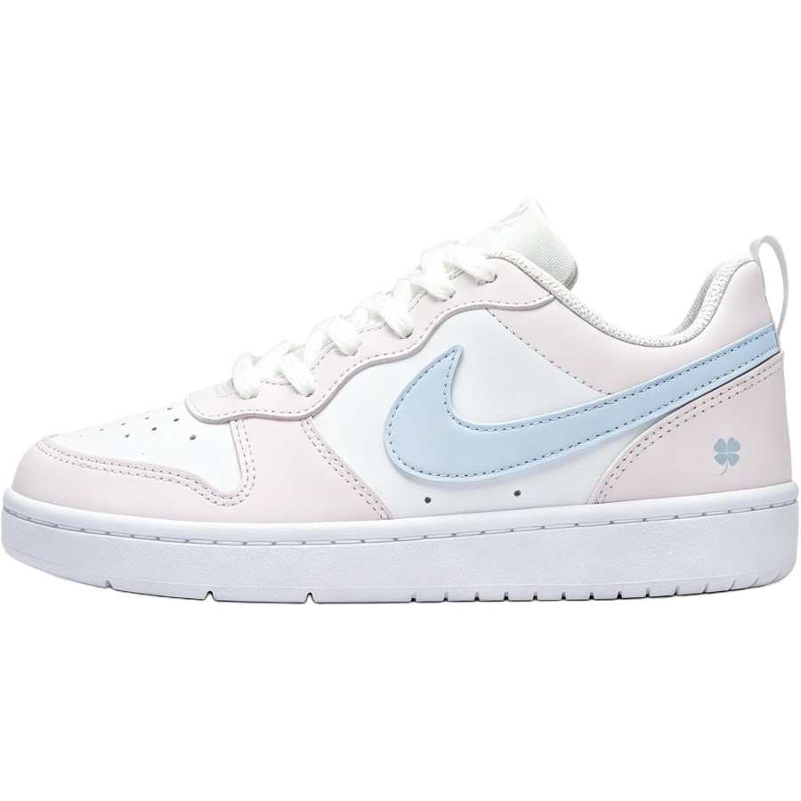 Nike Nike Court Borough Pink Blue Tale Synthetic Leather Low top Kids' Skateboarding Shoes Lotus Color Unisex