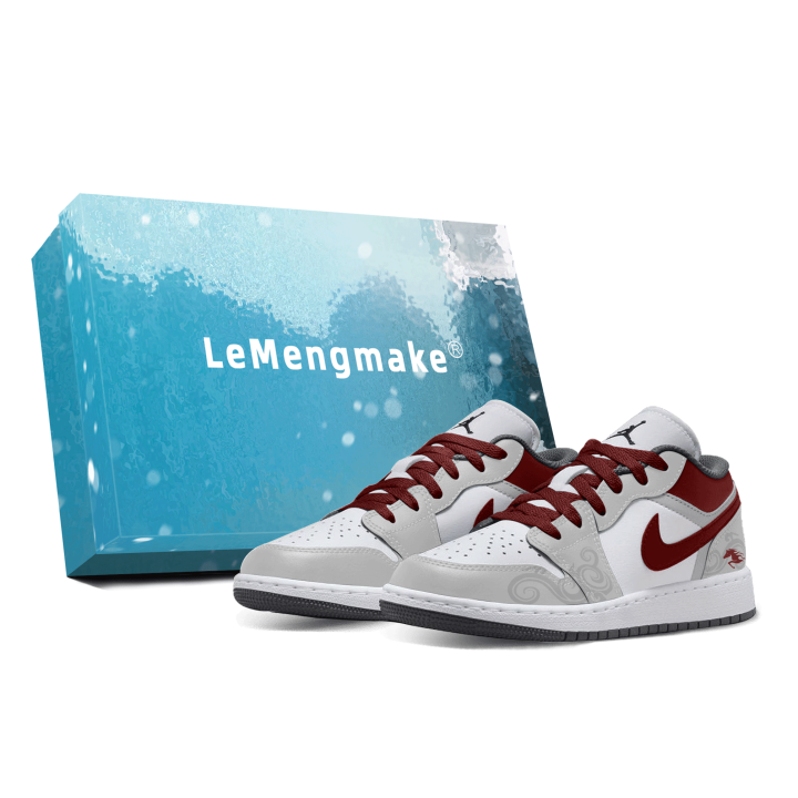 Jordan Jordan Air Jordan 1 Horse Steps On Auspicious Clouds Slip Resistant Abrasion Resistant Low top