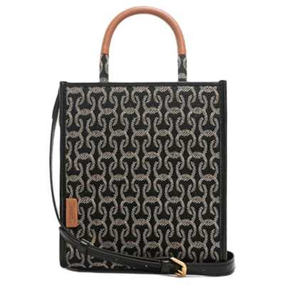 COWEC YCAKI Fabric Sheet Music Bag Shoulder Bag Vertical Tote Handbag Tote Bag Medium Women's Black