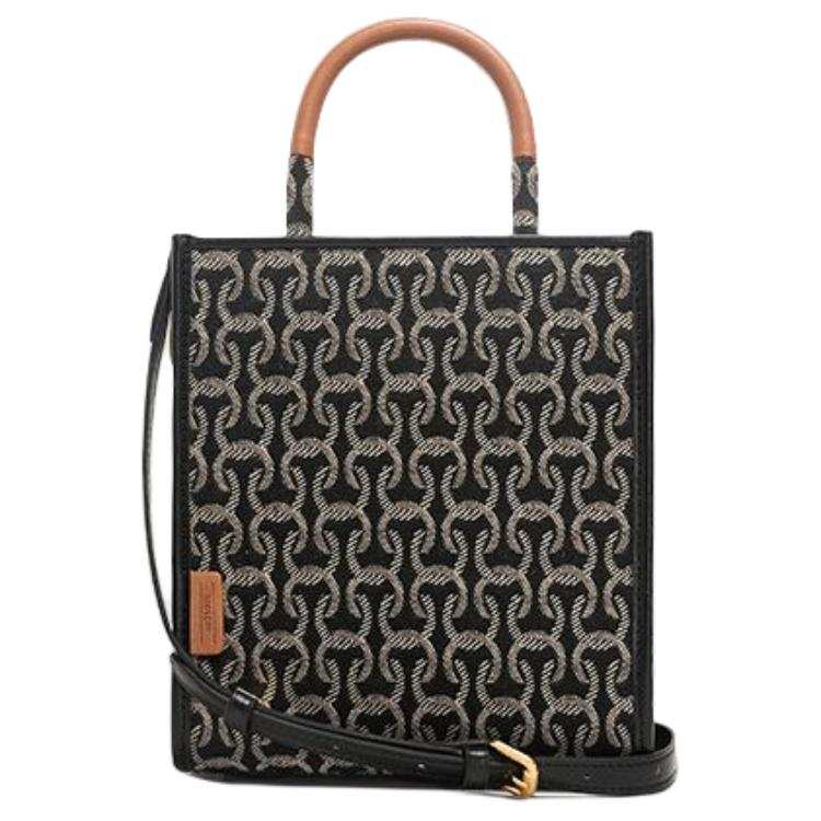 COWEC YCAKI Fabric Sheet Music Bag Shoulder Bag Vertical Tote Handbag Tote Bag Medium Women's Black