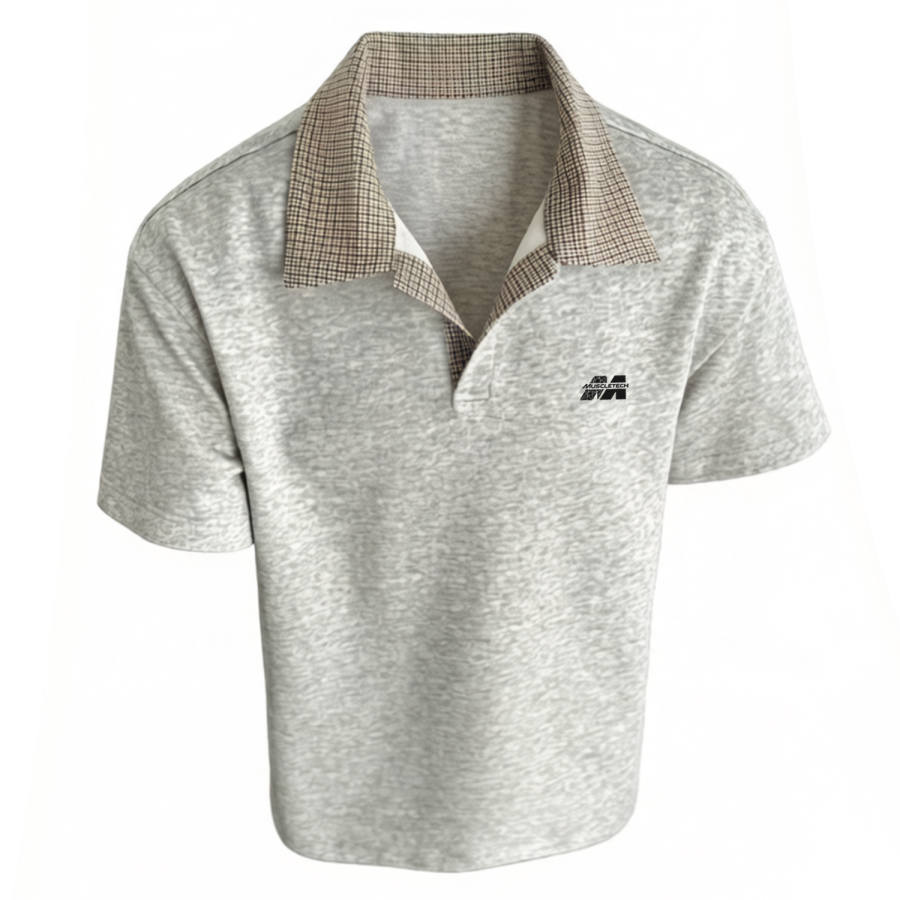 MUSCLETECH T Shirts Unisex Polo Collar Moderate Straight Fit