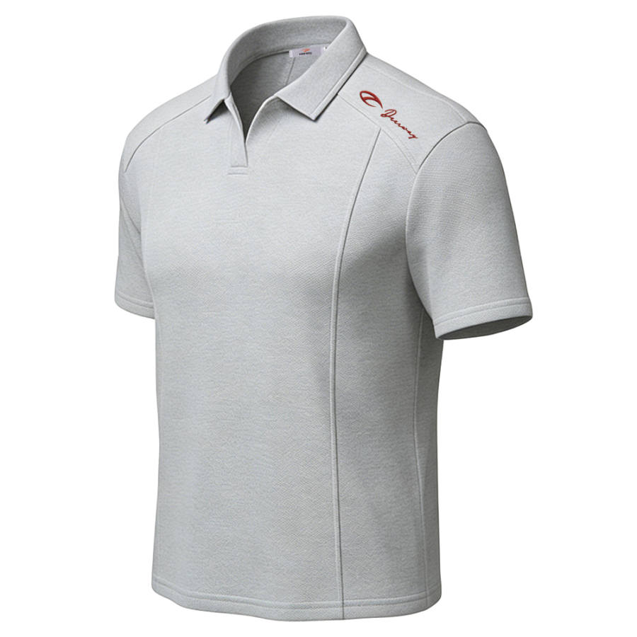 DEERWAY T Shirts Unisex Polo Collar Thin Straight Fit
