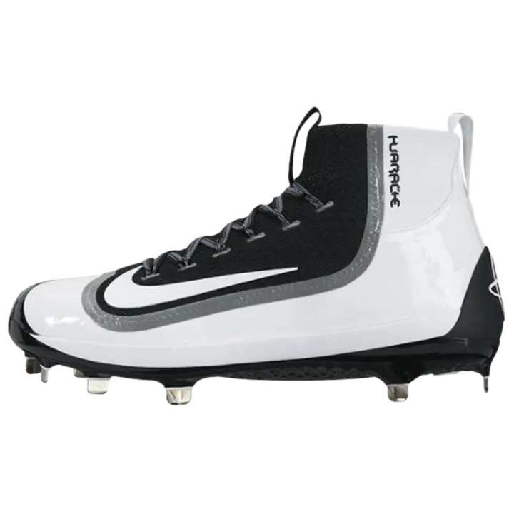 Nike Nike Huarache 2K Mid Top Upper Height Baseball Shoes Men's White Black