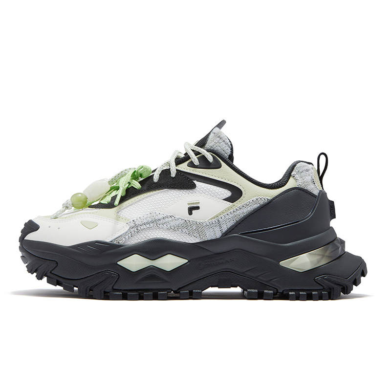 FILA FUSION Bianco Shoes DX Height Increasing Low top Chunky Sneakers Women's