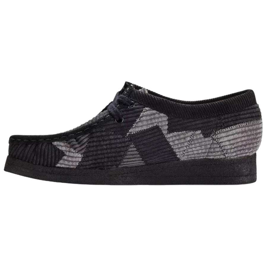Clarks x Aleali May Originals WALLABEE Fabric Casual Shoes Women's Black Gray