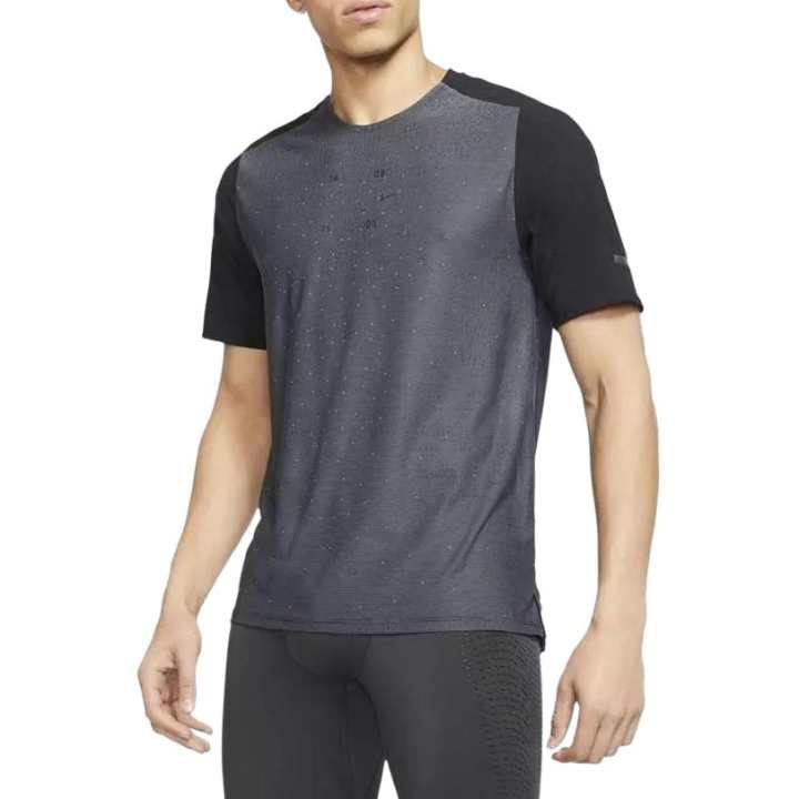 Nike Nike Dri Fit T Shirts Men's Black Crew Neck Straight Fit