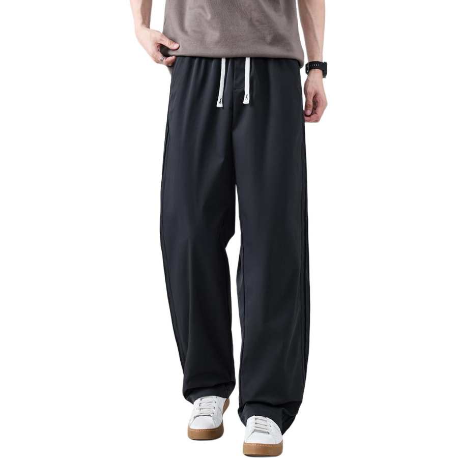 Hodo Casual Pants Men's Moderate Wide Leg Pants