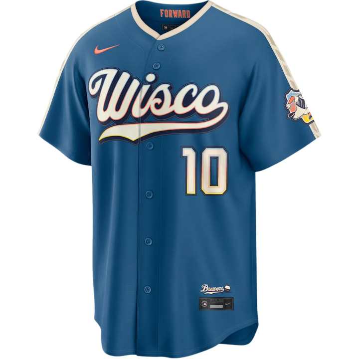 Nike Nike Sal Frelick Milwaukee Brewers City Connect Men's Nike Mlb Stadium Jersey