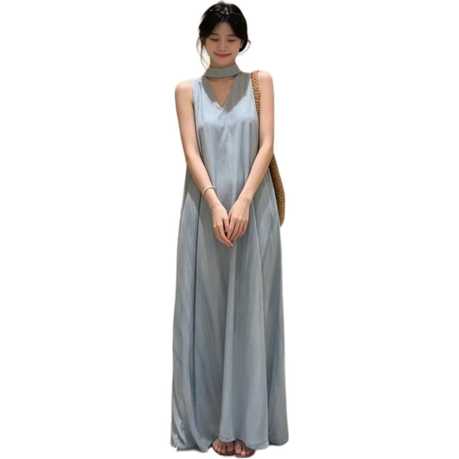 JBBCN JBBCN Sleeveless Dresses Women's Halter Thin Long