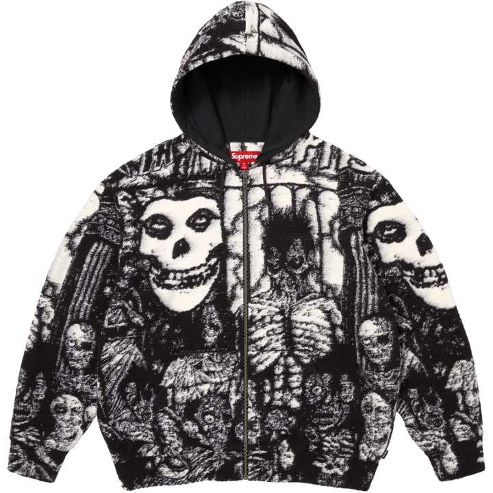 Supreme Supreme x The Misfits SS26 WEEK7 Zip Up Hooded Sweater Sweatshirt Unisex