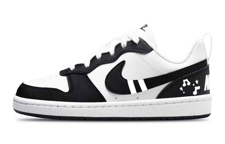 Nike Nike Court Borough Low top Kids' Skateboarding Shoes Black Teenagers