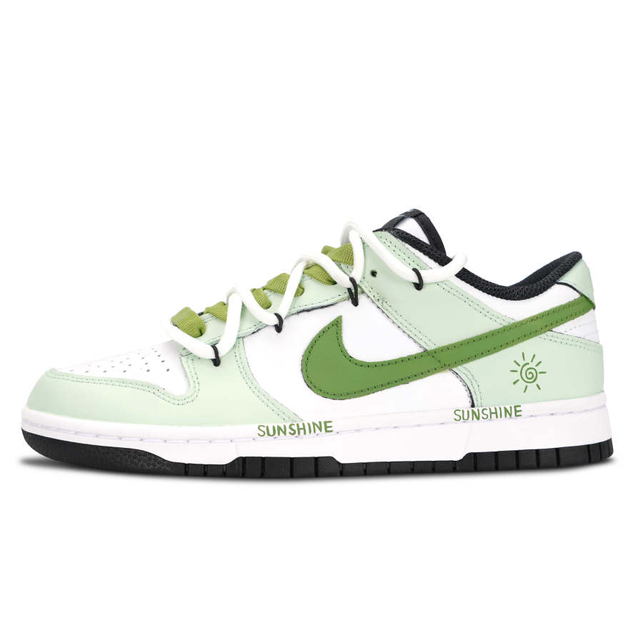 Nike Nike Dunk Black White, Green Order Sunshine Leather Low top Skateboard Shoes Unisex Green