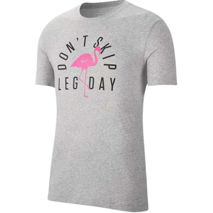 Nike Nike Dri Fit T Shirts Men's Gray Crew Neck