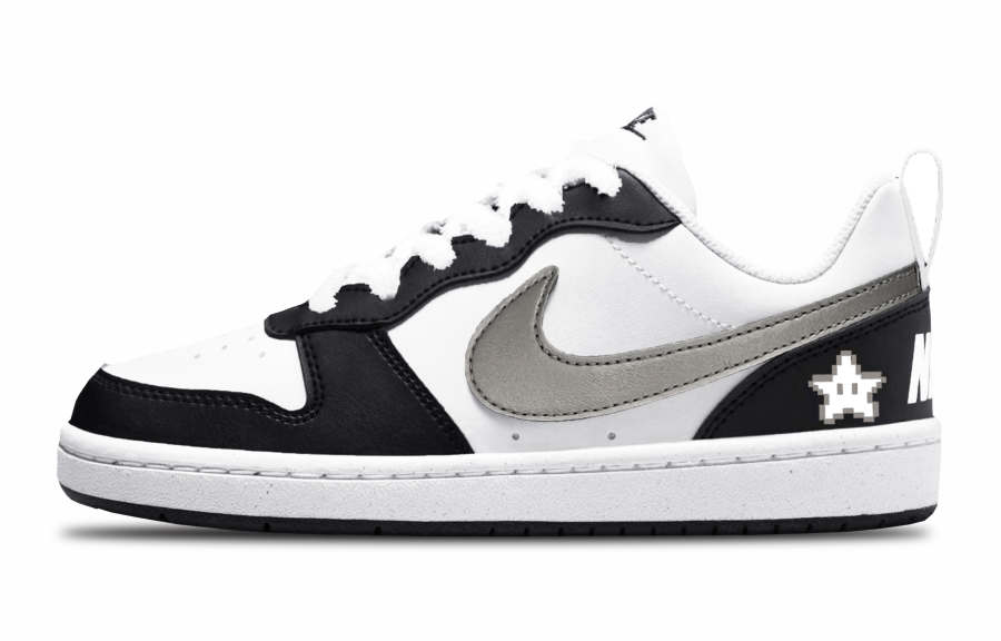 Nike Nike Court Borough Low top Kids' Skateboarding Shoes Gray Teenagers