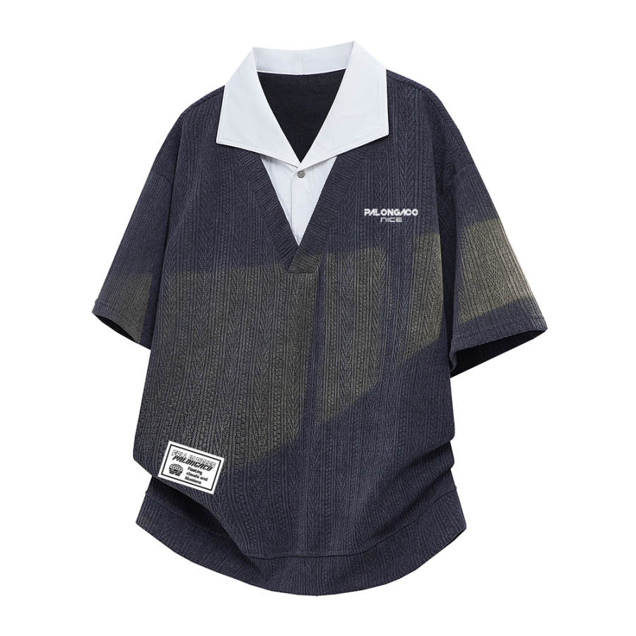 PAL ONGACO T Shirts Unisex Moderate Mock Two Piece