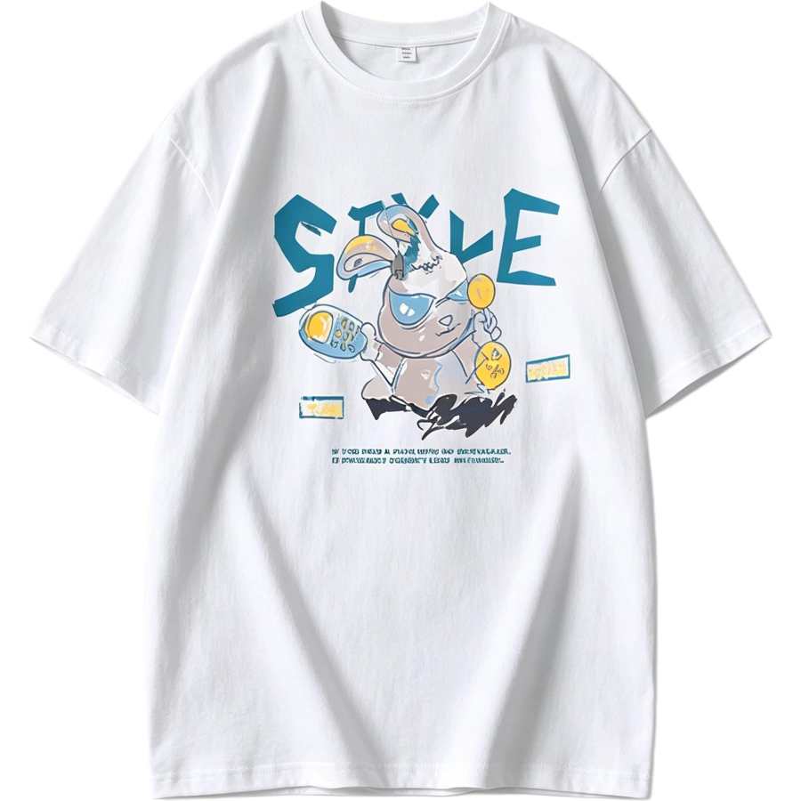 Lnga Landgre T Shirts Men's Crew Neck Thin Straight Fit